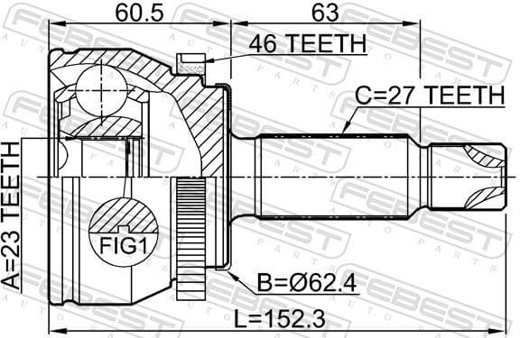 Joint Kit, drive shaft 2210-SOULB2A46 - image 2