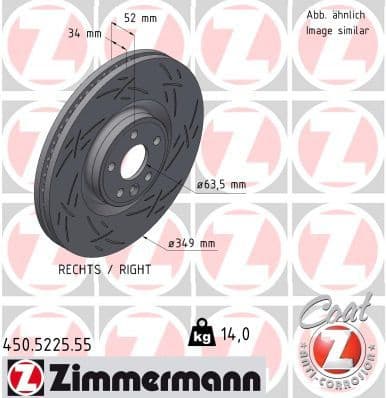 Brake Disc BLACK Z 450.5225.55