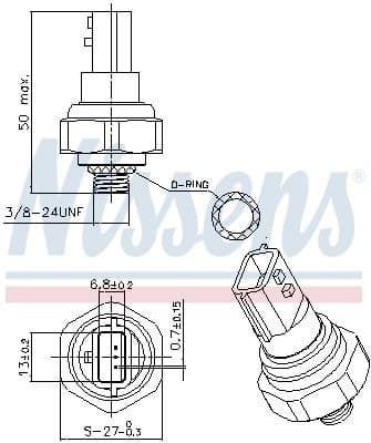 Pressure Switch, air conditioning ** FIRST FIT ** 301038 - image 6