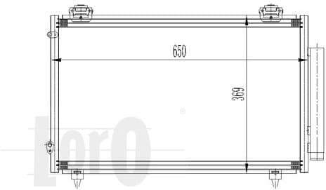 Condenser, air conditioning LORO 051-016-0012 - image 2