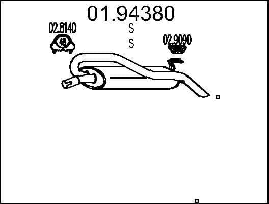 Rear Muffler 01.94380