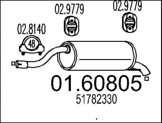 Rear Muffler 01.60805