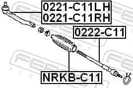 Tie Rod End 0221-C11LH - image 2