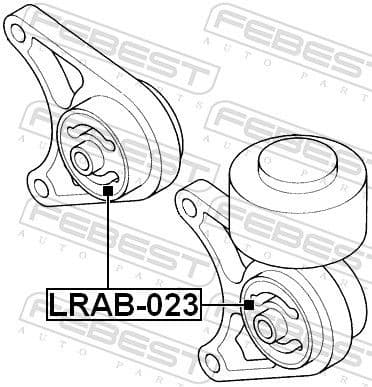 Mounting, differential LRAB-023 - image 2