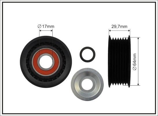 Deflection/Guide Pulley, V-ribbed belt 471-99