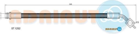 Brake hose rear 57.1252