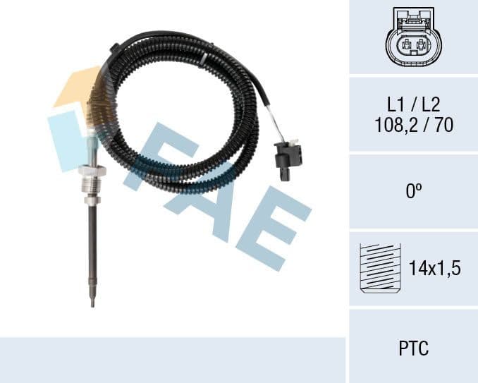 Sensor, exhaust gas temperature 68077