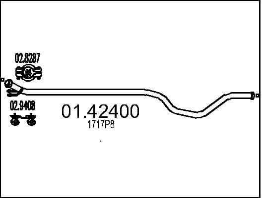 Exhaust Pipe 01.42400