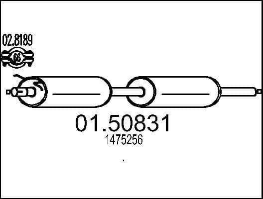 Centre Muffler 01.50831