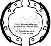 Brake Shoe Set, parking brake 53-0692