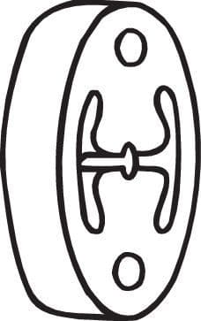 Mount, exhaust system 255-134