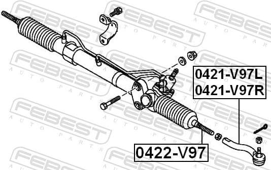 Tie Rod End 0421-V97L - image 2