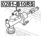 Master Cylinder, clutch 0281-B10RS - image 2