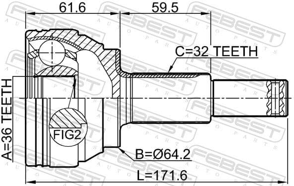 Joint Kit, drive shaft 0210-Y51R - image 2