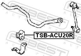 Mounting, stabiliser bar TSB-ACU20R - image 2