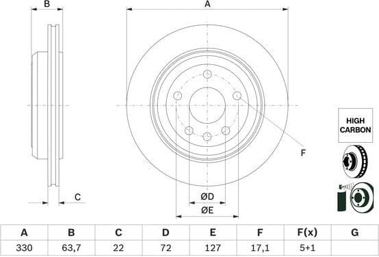 Brake Disc 0 986 479 G87
