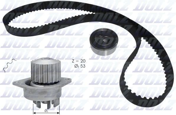 Water Pump & Timing Belt Kit KD120