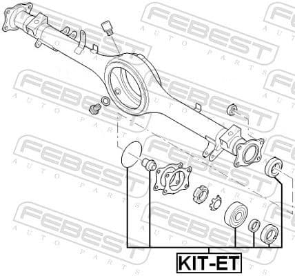 Bearing, drive shaft KIT-ET - image 2