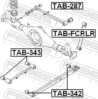 Mounting, control/trailing arm TAB-342 - image 2
