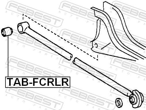 Mounting, control/trailing arm TAB-FCRLR - image 2