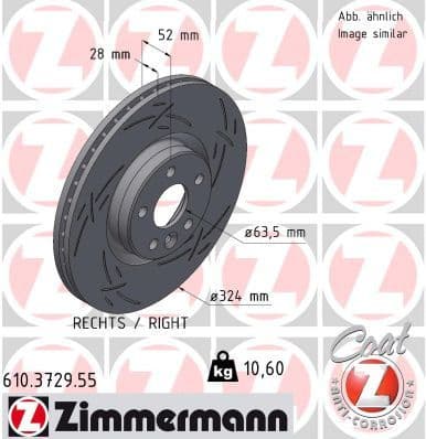 Brake Disc BLACK Z 610.3729.55