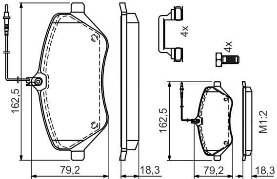 Brake Pad Set, disc brake 0986494585 - image 7