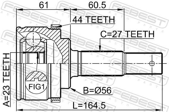 Joint Kit, drive shaft 0210-P12QG18A44 - image 2