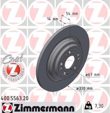 Brake Disc COAT Z 400.5563.20