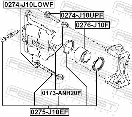 Bellow, brake caliper guide 0173-ANH20F - image 2