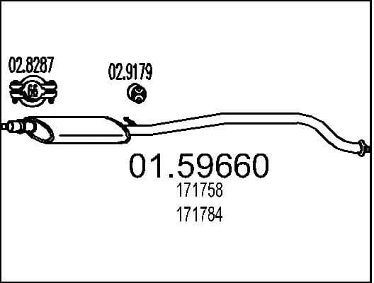 Centre Muffler 01.59660