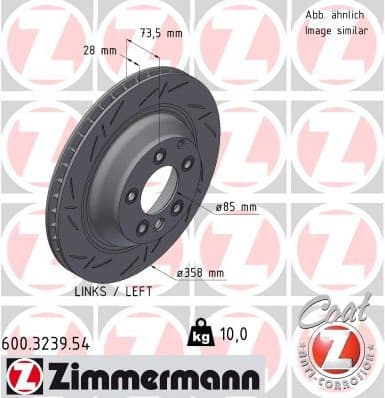 Brake Disc BLACK Z 600.3239.54