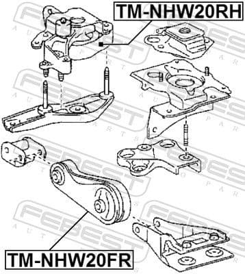 Mounting, engine TM-NHW20FR - image 2