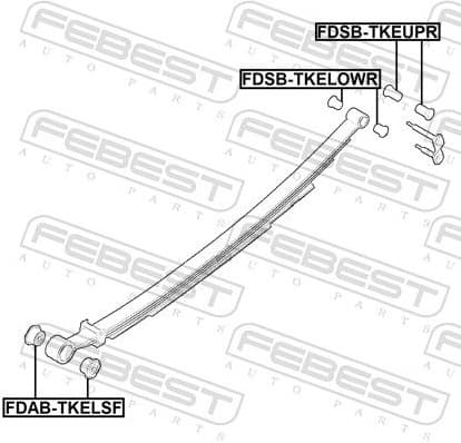 Bushing, leaf spring FDSB-TKELOWR - image 2