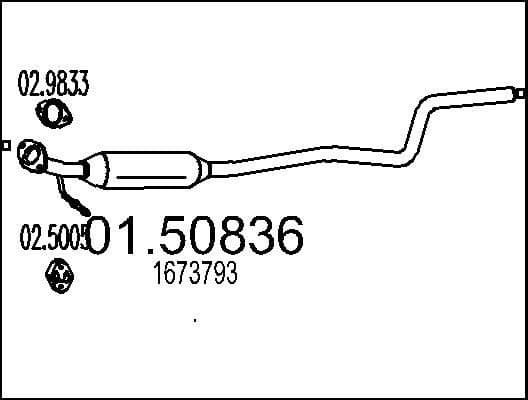 Centre Muffler 01.50836