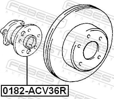 Wheel Hub 0182-ACV36R - image 2