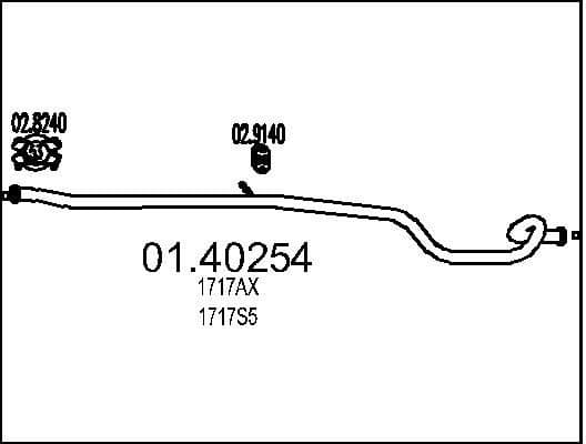 Exhaust Pipe 01.40254