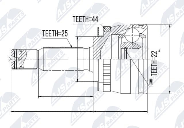 Joint Kit, drive shaft NPZ-KA-312