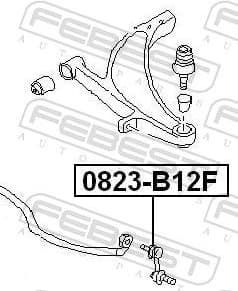 Link/Coupling Rod, stabiliser bar 0823-B12F - image 2