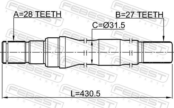Drive Shaft 1212-IX35D3AT6 - image 2