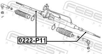 Inner Tie Rod 0222-P11 - image 2