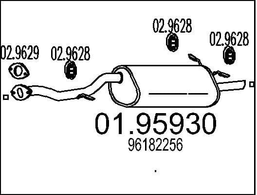 Rear Muffler 01.95930
