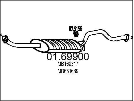 Rear Muffler 01.69900