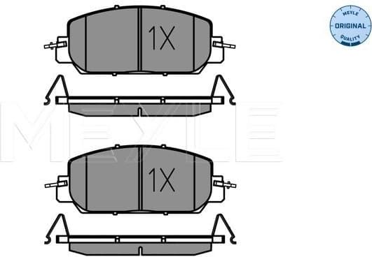 Brake Pad Set, disc brake MEYLE-ORIGINAL: True to OE. 025 227 9717 - image 2