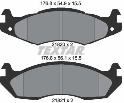 Brake Pad Set, disc brake 2182001
