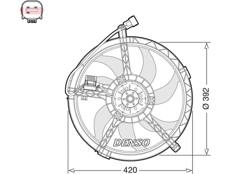 Fan, engine cooling DER05009