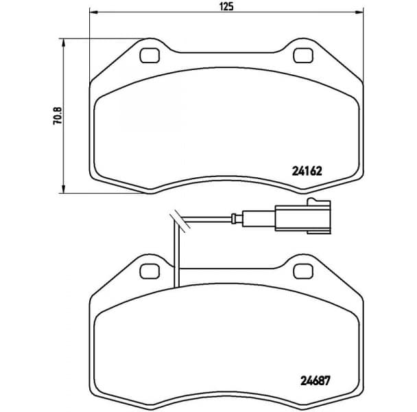 Brake Pad Set, disc brake XTRA LINE P 23 117X