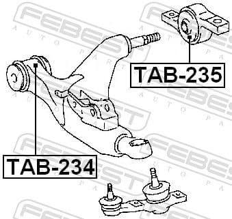 Repair Kit, control arm TAB-234 - image 2