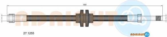 Brake hose front 27.1255