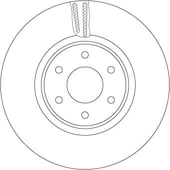 Brake Disc TRW SINGLE DF6968S
