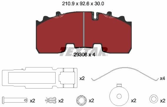 Brake Pad Set, disc brake 2930601 - image 2